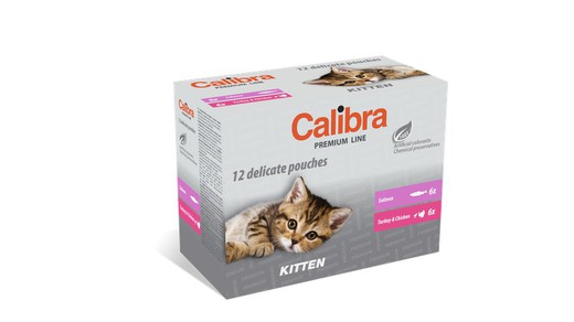 Calibra cat kitten pouch multipack caja 12x100gr