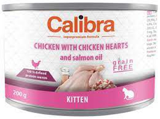 Calibra cat life lata kitten pollo 6x200gr