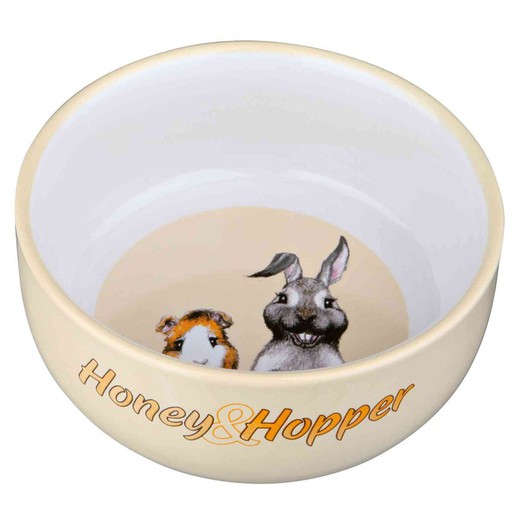 Comedero Cerámica Honey & Hopper para Pequeños Mamíferos