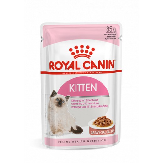 Royal Canin Comida húmeda feline health nutrition para gato kitten (salsa)