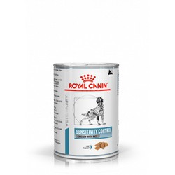 Royal Canin Comida Húmeda Gama Veterinaria Health Nutrition Dermatology Sensitivity Control (pollo con arroz-paté) para Perro