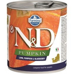 Farmina N&D Pumpkin Cordero & Arándano Puppy 285g lata comida húmeda para perro