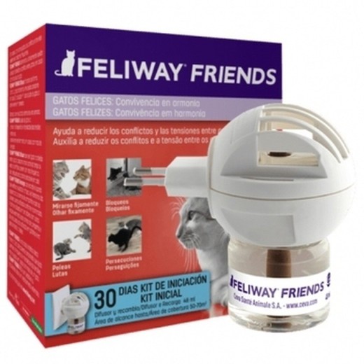 Feliway friends difusor + recambio 48 ml 1 mes