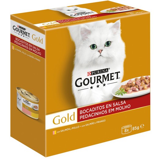 GOURMET GOLD Bocad en Salsa SmyPll (8x85g)