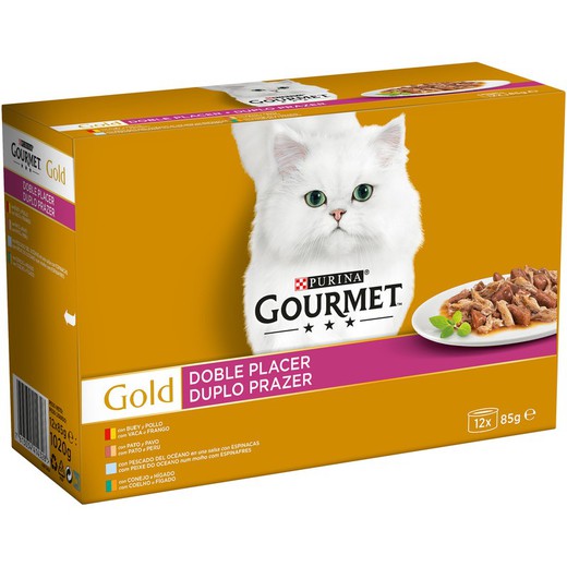 GOURMET GOLD Doble Placer Surtido (12x85g)