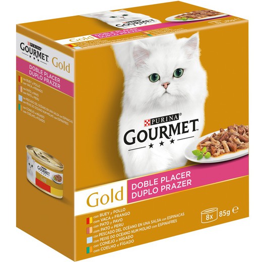 GOURMET GOLD Doble Placer Surtido (8x85g)