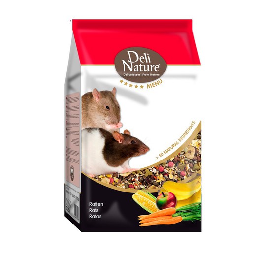 Mixtura para Ratas, Menú 5* para Pequeños Mamíferos marca Delinature
