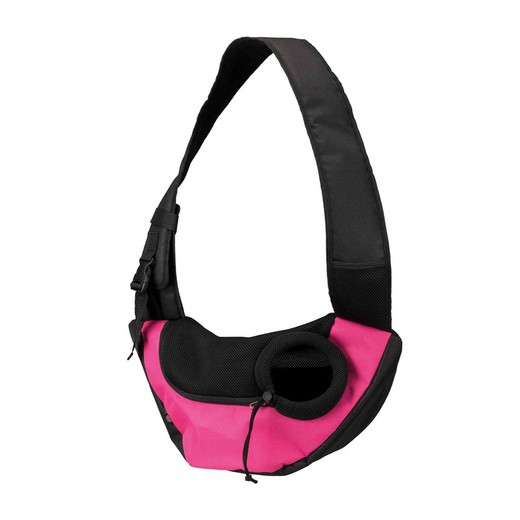 Mochila Frontal Sling para Perros marca Trixie color rosa/negro