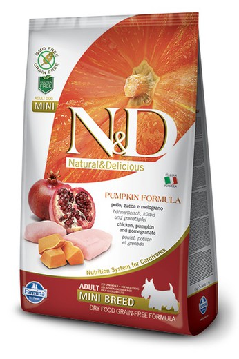 Farmina N&D Pumpkin Pollo & Granada Adult Mini pienso para perro
