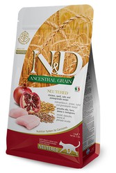 Farmina N&D Ancestral Low Grain Pollo & Granada Neutered Adult pienso para gato