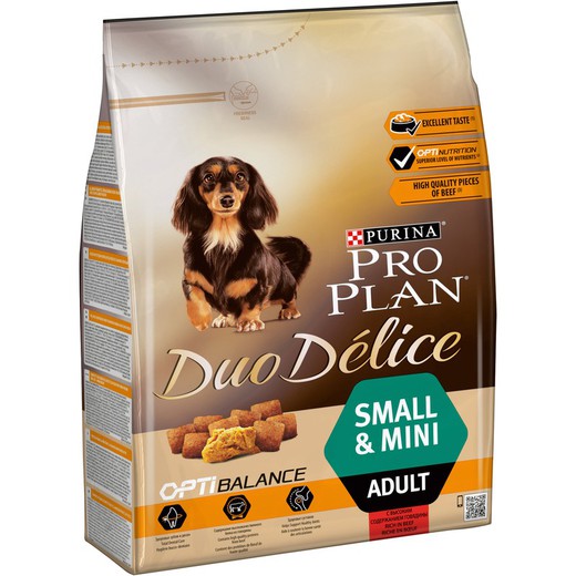Purina Pro Plan Duo Délice Perro Adulto Pequeño Buey 2,5kg