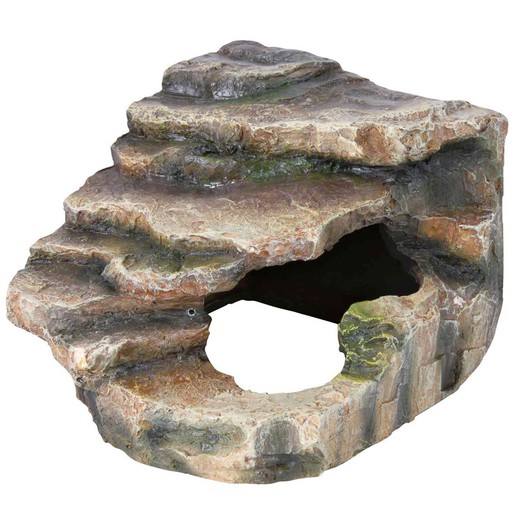 Roca Esquina con Cueva y Plataforma para Reptiles