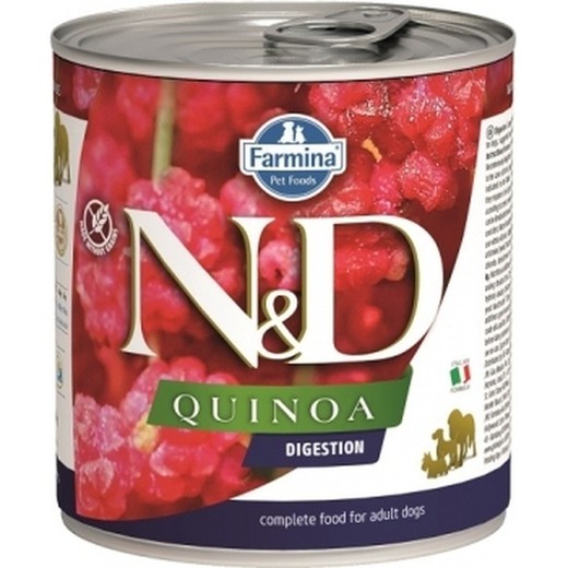Farmina N&D Quinoa Digestion Cordero Adult 285g comida húmeda para perro