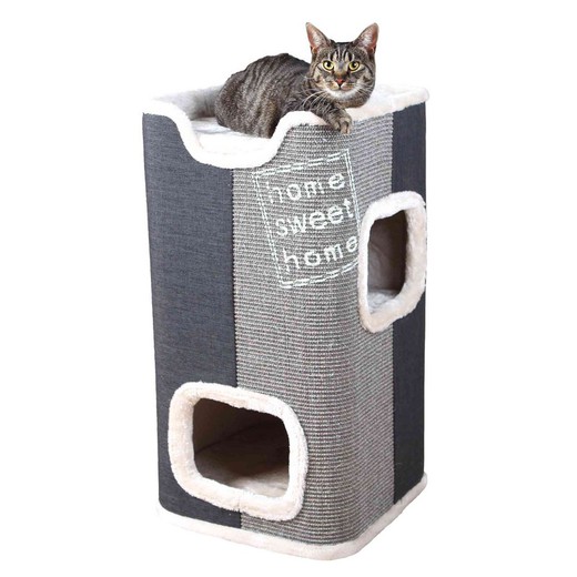 Torre Rascador Jorge para Gatos marca Trixie color antracita/gris claro/gris