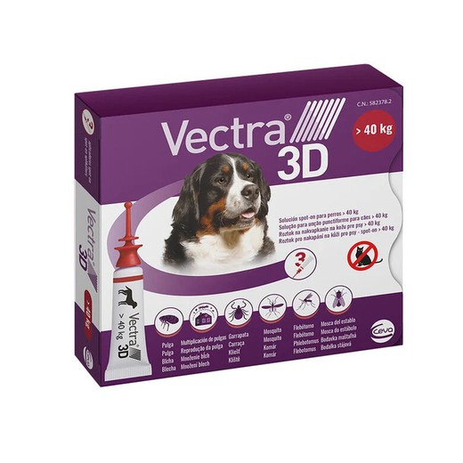 Vectra 3d pipetas para perro +40kg (3uds)