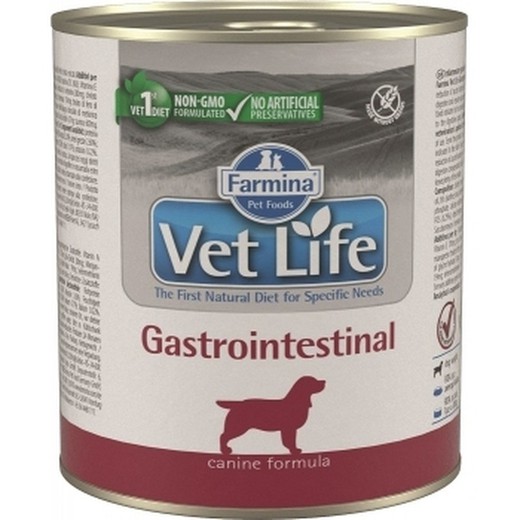 Farmina Vet Life Gastro Intestinal Lata Gama Veterinaria para perros de 300g