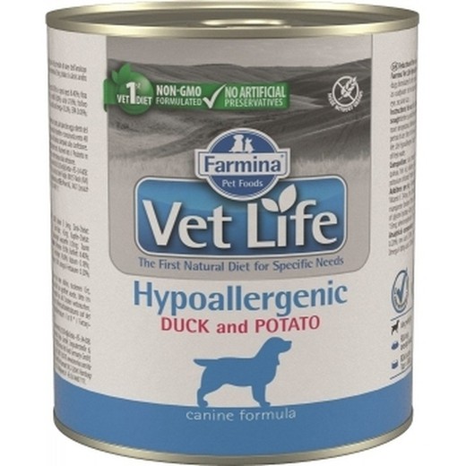 Farmina Vet Life Hypoallergenic Lata Gama Veterinaria 300gr para perros