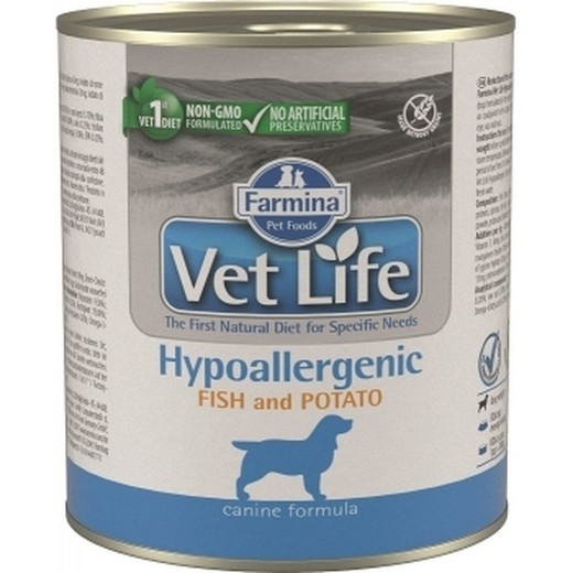 Farmina Vet Life Hypoallergenic Lata Gama Veterinaria para perros de 300g